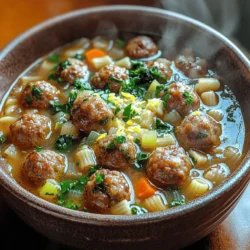 Creating this cozy Italian Wedding Soup in your slow cooker is a straightforward process that can be done in just a few steps. Follow these detailed instructions to ensure that your soup is not only delicious but also comforting and satisfying.