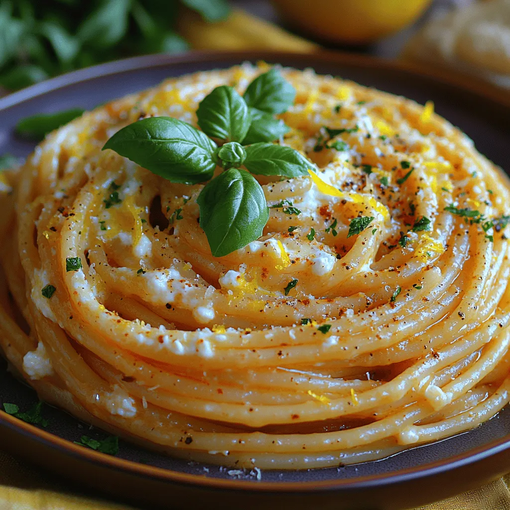 If you're looking for a dish that embodies the essence of comfort while delivering a punch of freshness, Zesty Creamy Lemon Ricotta Pasta is the perfect choice. This delightful recipe marries the richness of creamy ricotta cheese with the bright, invigorating notes of lemon, creating a culinary experience that's as satisfying as it is refreshing. Ideal for a quick weeknight dinner or an elegant dish for a special occasion, this pasta recipe showcases how simple ingredients can come together to create something truly memorable.