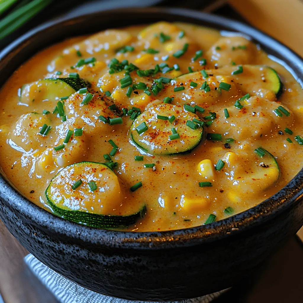 In recent years, comfort food has surged in popularity, as people seek dishes that not only satisfy their hunger but also evoke feelings of warmth and nostalgia. This growing trend encompasses a variety of recipes, ranging from traditional stews to innovative soups. One such standout is the Zesty Creamy Zucchini Corn Chowder, a delightful fusion of flavors and textures that promises to become a favorite in your culinary repertoire. With its rich, creamy base and vibrant vegetables, this chowder is more than just a meal; it's a celebration of seasonal produce and wholesome ingredients.