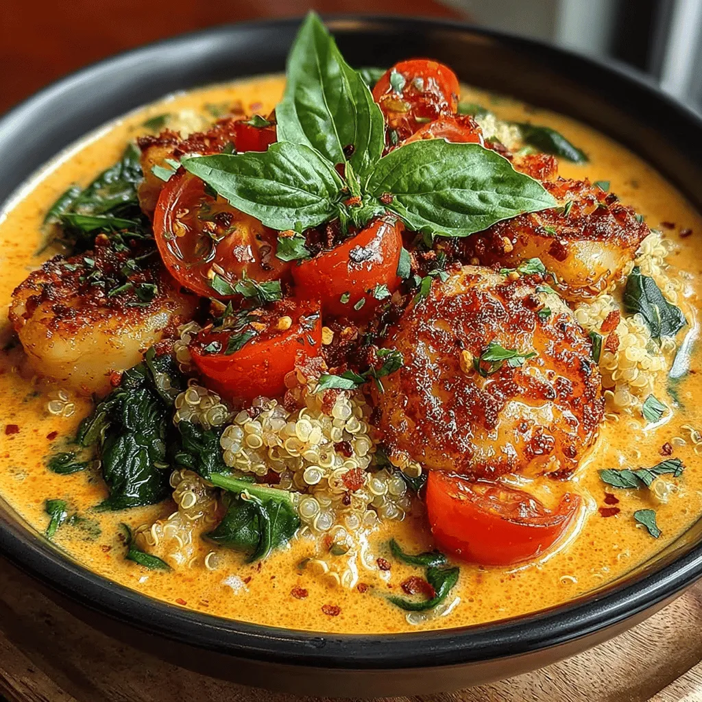 Delve into the world of vibrant flavors and nourishing ingredients with our Creamy Roasted Red Pepper Quinoa Bowls. This dish is not just a feast for the eyes but also a wholesome meal that seamlessly combines the heartiness of quinoa with the rich, smoky flavor of roasted red peppers. Ideal for busy weekdays or leisurely weekends, this recipe is easy to prepare and packed with nutrients, making it a perfect option for those seeking a balanced plant-based meal.