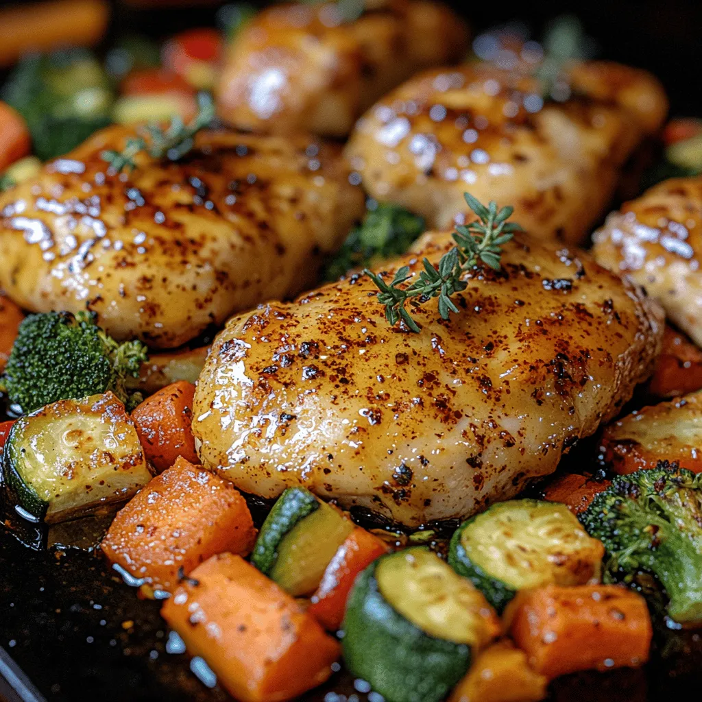 There’s something incredibly comforting about a home-cooked meal that fills the kitchen with delightful aromas and nourishes both body and soul. This Honey Dijon Glazed Chicken with Roasted Veggies is a dish that embodies that warmth and holds a special place in my heart. I remember the first time I prepared this meal for my family. The sweet and tangy smell of honey and Dijon mustard wafted through the air, and as I set the table, I could see everyone’s eyes light up in anticipation. The best part? It’s not just delicious; it’s simple enough to whip up on a busy weeknight, yet impressive enough to serve at a dinner party.