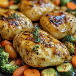 There’s something incredibly comforting about a home-cooked meal that fills the kitchen with delightful aromas and nourishes both body and soul. This Honey Dijon Glazed Chicken with Roasted Veggies is a dish that embodies that warmth and holds a special place in my heart. I remember the first time I prepared this meal for my family. The sweet and tangy smell of honey and Dijon mustard wafted through the air, and as I set the table, I could see everyone’s eyes light up in anticipation. The best part? It’s not just delicious; it’s simple enough to whip up on a busy weeknight, yet impressive enough to serve at a dinner party.