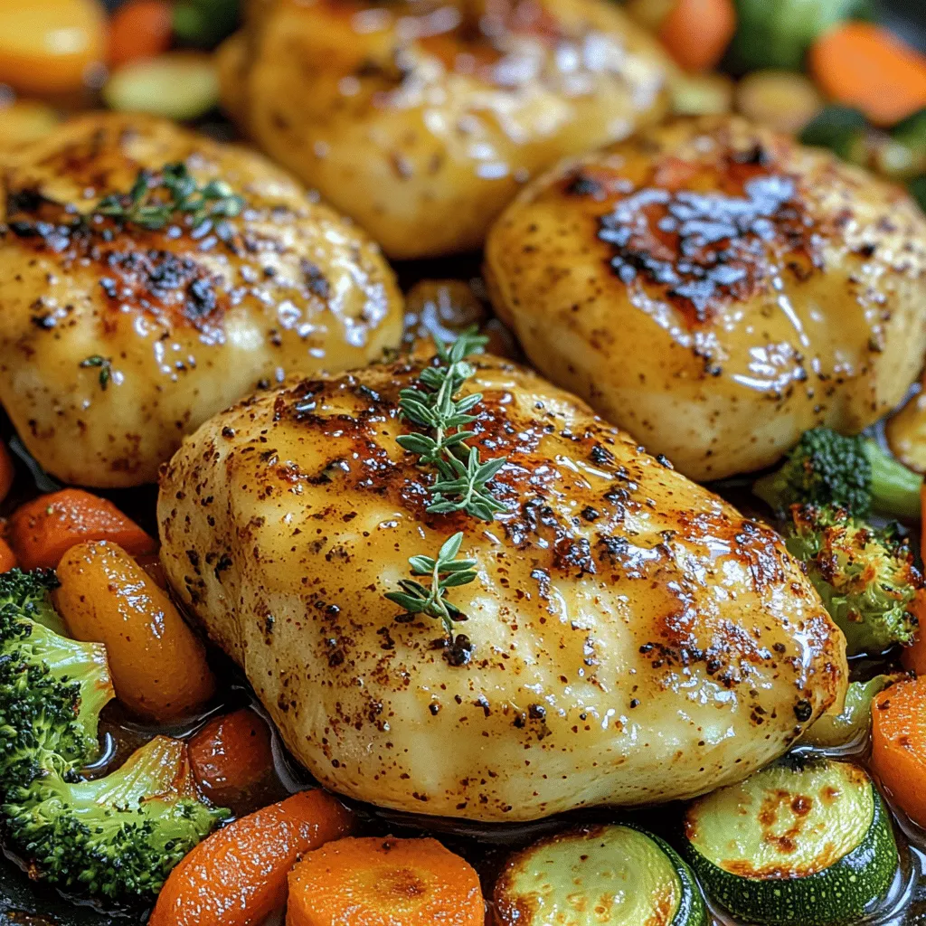 There’s something incredibly comforting about a home-cooked meal that fills the kitchen with delightful aromas and nourishes both body and soul. This Honey Dijon Glazed Chicken with Roasted Veggies is a dish that embodies that warmth and holds a special place in my heart. I remember the first time I prepared this meal for my family. The sweet and tangy smell of honey and Dijon mustard wafted through the air, and as I set the table, I could see everyone’s eyes light up in anticipation. The best part? It’s not just delicious; it’s simple enough to whip up on a busy weeknight, yet impressive enough to serve at a dinner party.