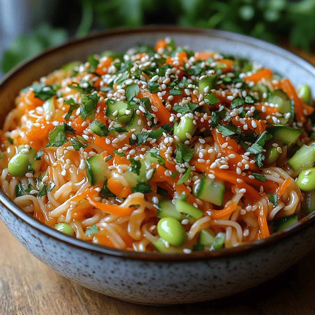 There’s something truly special about a vibrant, fresh salad that can brighten up any meal. I still remember the first time I had a sesame noodle salad at a quaint little Asian fusion café in my hometown. The mix of textures—the crunch of fresh vegetables, the chewiness of rice noodles, and that nutty sesame dressing—left a lasting impression on my palate. It was a dish that spoke of culinary harmony and balance, and after that day, I was determined to recreate it in my own kitchen.