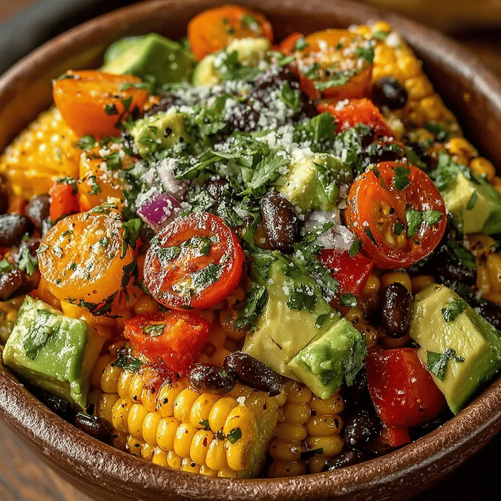 Chilled Fiesta Corn Salad is a vibrant and refreshing dish that perfectly captures the essence of summer. Whether you're hosting a backyard barbecue, enjoying a picnic in the park, or simply seeking a nutritious meal, this salad is a delightful option. It combines the sweetness of fresh corn with the crunch of colorful vegetables, creating a dish that is not only visually appealing but also bursting with flavor. This salad is versatile enough to serve as a light meal on its own or as a side dish accompanying grilled meats or hearty entrees.