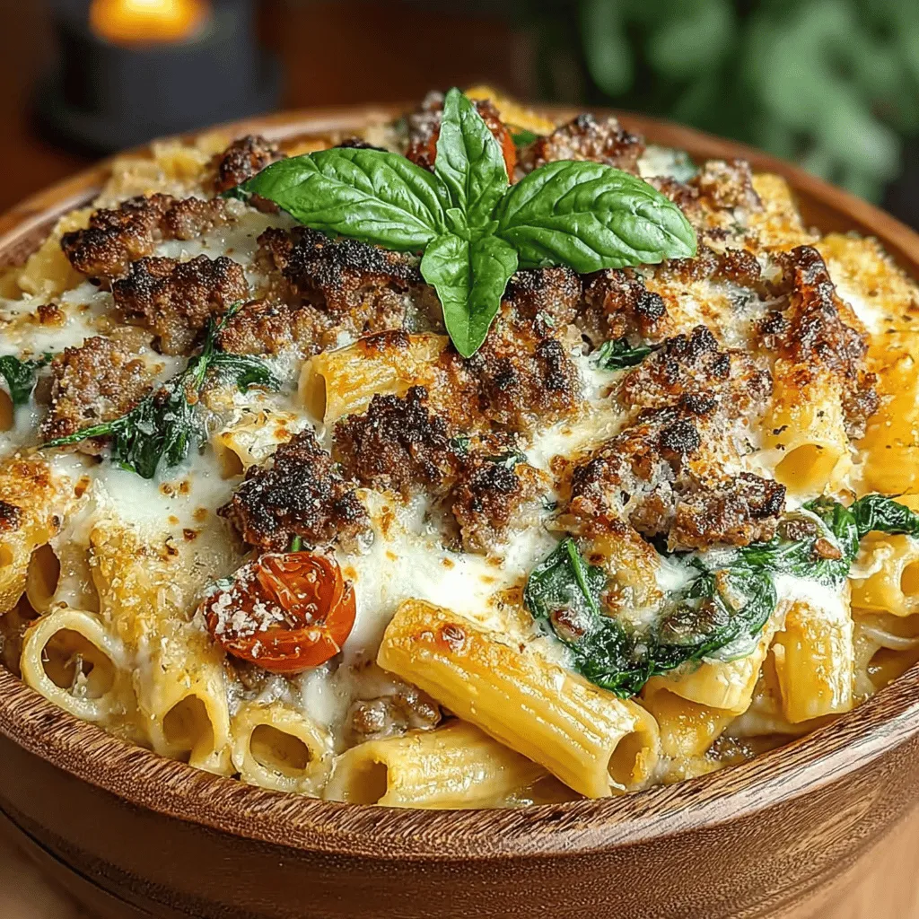 Creamy Tuscan Sausage Pasta Bake is a delightful dish that perfectly marries the rich flavors of Italian cuisine with the heartiness of a comforting baked pasta. This recipe embodies the essence of Tuscan cooking, showcasing the beauty of fresh ingredients and robust flavors. Its creamy texture, infused with savory Tuscan sausage and vibrant vegetables, makes it an irresistible choice for family dinners and gatherings. Whether you’re hosting a cozy dinner party or simply looking for a satisfying weeknight meal, this pasta bake is sure to impress.