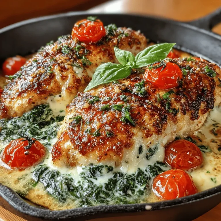 At the heart of the Creamy Italian Chicken Spinach Bake lies the boneless skinless chicken breast, a versatile and popular choice among home cooks. Using boneless skinless chicken not only ensures a tender and juicy result but also simplifies the preparation process. This cut of chicken cooks evenly and absorbs the flavors of the spices and sauces beautifully, making it an ideal base for this dish. As a lean protein source, it helps create a balanced meal, providing the necessary nutrients without excess fat.