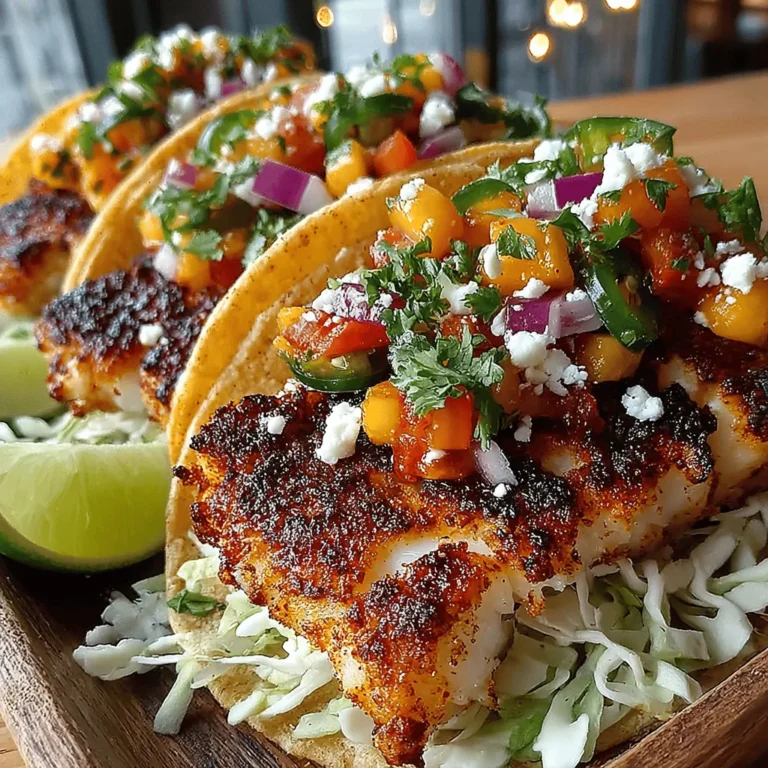 Peach Salsa Grilled Fish Tacos are a delightful fusion of flavors that can elevate any meal to a new level of culinary enjoyment. This vibrant dish combines the savory taste of grilled fish with the sweet, tangy notes of fresh peach salsa, creating an experience that is both refreshing and satisfying. Perfect for summer gatherings, family dinners, or even a quick weeknight meal, these tacos appeal to a wide range of palates and preferences. Whether you are a seasoned cook or a kitchen novice, this recipe promises to impress with its unique twist on traditional fish tacos.