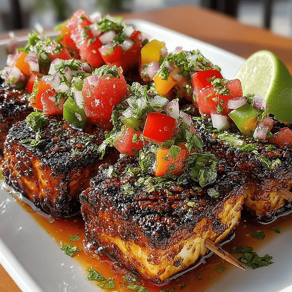 As the warm weather rolls in, nothing beats the allure of a vibrant and fresh meal enjoyed outdoors. Grilled Tofu Skewers paired with Refreshing Watermelon Salsa is an ideal dish that embodies the spirit of summer. This recipe combines the savory, smoky flavors of grilled tofu with a sweet and refreshing watermelon salsa, creating a delightful contrast that tantalizes the taste buds. Not only is this dish visually appealing with its colorful ingredients, but it is also a nutritious choice that aligns perfectly with various dietary preferences, including vegan and gluten-free diets.