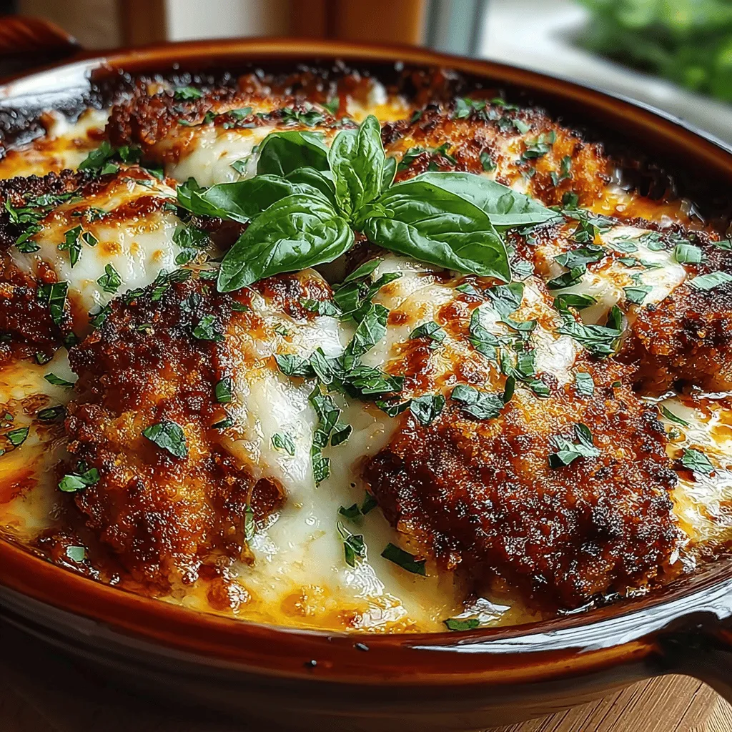 Chicken Parmesan is a quintessential Italian-American dish that has won the hearts of many with its perfect blend of crispy chicken, rich marinara sauce, and gooey cheese. Traditionally, this beloved recipe involves breaded and fried chicken cutlets topped with marinara sauce and mozzarella cheese, then baked until bubbly and golden. However, the classic recipe can be time-consuming and messy, requiring multiple cooking steps. Enter the Classic Chicken Parmesan Bake—a streamlined, baked version that retains all the flavor of the original while simplifying the preparation process.