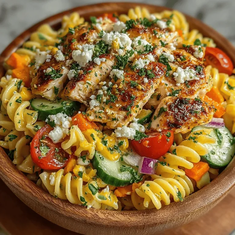 Pasta salads have carved a niche for themselves in the culinary world as a versatile and beloved dish, ideal for gatherings, picnics, or simply as a light meal at home. Their capacity to combine various ingredients into a single bowl not only elevates the dining experience but also allows for creative expression in the kitchen. Among the myriad of pasta salad options, the Honey Mustard Chicken Pasta Salad stands out as a particularly appealing choice. This dish seamlessly marries the richness of protein with the crunch of fresh vegetables, all enveloped in a tangy and sweet honey mustard dressing.
