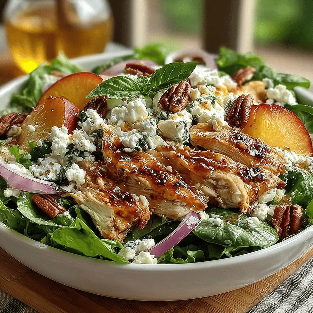 Creating the perfect dressing for your Summer Bliss Peach Basil Chicken Salad begins with a careful balance of olive oil, apple cider vinegar, and honey. The olive oil serves as the base, adding richness and healthy fats, while the apple cider vinegar introduces a tangy brightness that complements the sweetness of the peaches. Honey brings in a natural sweetness, tying the flavors together. A recommended ratio is three parts olive oil to one part vinegar, with a teaspoon of honey for every two tablespoons of vinegar. Adjust the sweetness to your preference, keeping in mind that the saltiness of the chicken and the freshness of the basil will also influence the dressing's final flavor.