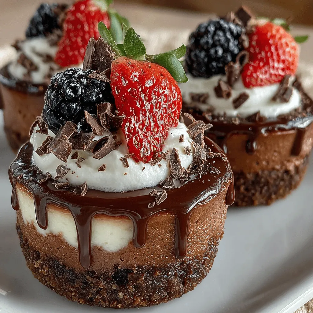 To create the perfect base for your No-Bake Chocolate Cheesecake Cups, you need to combine the crust ingredients thoughtfully. Start with 1 ½ cups of graham cracker crumbs, which form the foundation of your crust. You can either crush the crackers yourself using a food processor or place them in a plastic bag and roll them with a rolling pin. Aim for a fine crumb texture for the best results.