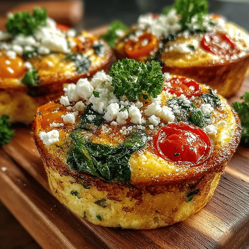When it comes to baking your Veggie-Packed Feta Egg Muffins, understanding the baking times and checking for doneness are crucial for achieving the perfect texture. Preheat your oven to 375°F (190°C) and prepare your muffin tin by greasing it lightly or using paper liners to ensure easy removal.