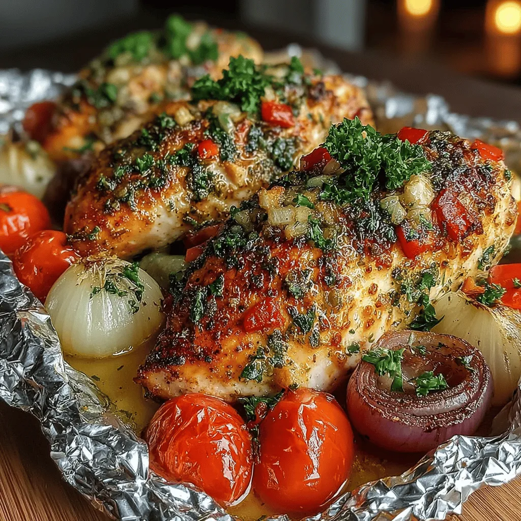 If you’re looking for a quick and delicious meal that combines ease of preparation with vibrant flavors, Zesty Lemon Garlic Chicken Foil Packets are the perfect solution. This dish not only tantalizes your taste buds with its zesty and garlicky profile but also showcases the beauty of cooking with fresh, wholesome ingredients. The convenience of foil packet cooking allows you to whip up a hearty dinner without spending hours in the kitchen, making it an ideal choice for busy weeknights or casual gatherings.