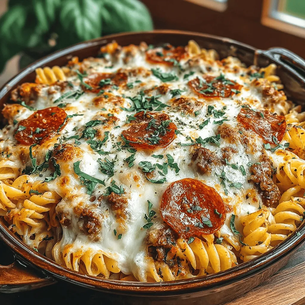 Before we start cooking, let’s take a look at what you’ll need to create this mouthwatering Cheesy Sausage & Pepperoni Pizza Casserole. The beauty of this dish lies in its simple yet flavorful ingredients, many of which you may already have in your pantry or fridge. Here’s what you’ll need: