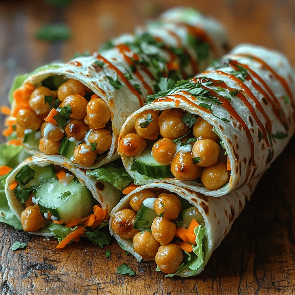 To create these mouthwatering Crunchy Sriracha Chickpea Wraps, you’ll need a handful of simple ingredients. Each component plays a vital role in achieving that perfect balance of flavor and texture, ensuring that every bite is a delight. Here’s a detailed list of what you’ll need: