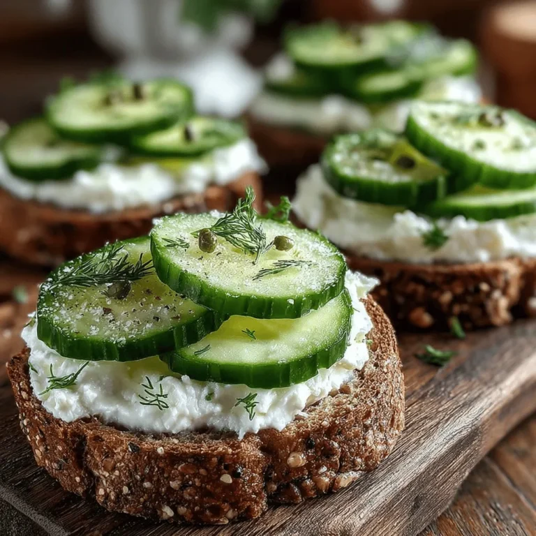 As the weather warms up and summer approaches, the desire for light, refreshing meals becomes more appealing. Among these delightful options, Cucumber Dill Sandwiches stand out for their crispness, flavor, and ease of preparation. Perfect for picnics, brunches, or light lunches, these sandwiches showcase fresh ingredients that not only taste great but also provide essential hydration and nutrients during the hotter months.