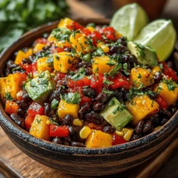 Tropical Twist Mango Black Bean Salad