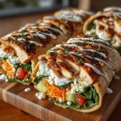 When it comes to quick and satisfying meals, Zesty Grilled Chicken Wraps stand out as a flavorful option that is both nutritious and versatile. This dish encapsulates a delightful medley of grilled chicken, fresh vegetables, and zesty sauces, all wrapped in a soft tortilla. Perfect for lunch, dinner, or even a healthy snack, these wraps offer a burst of flavor that can cater to a variety of tastes and dietary preferences. The best part? They can be prepared in under 30 minutes, making them an ideal choice for busy weeknights or meal prep.