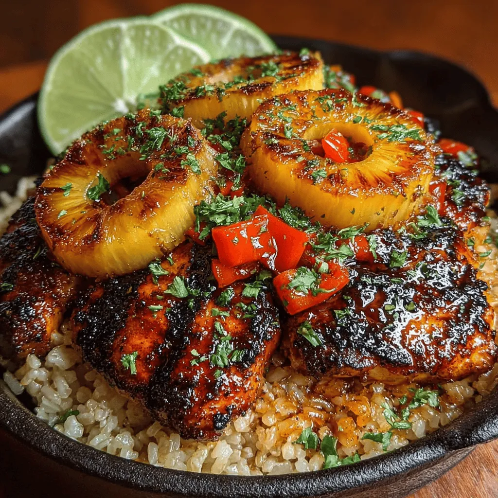 Are you looking for a dish that combines bold flavors, vibrant colors, and a healthy twist? Look no further than Grilled Pineapple Chicken Bowls. This delightful meal not only tantalizes your taste buds with the perfect balance of sweet and savory but also offers a visually appealing presentation that makes it ideal for any occasion—whether you're hosting a summer barbecue or simply enjoying a weeknight dinner at home.
