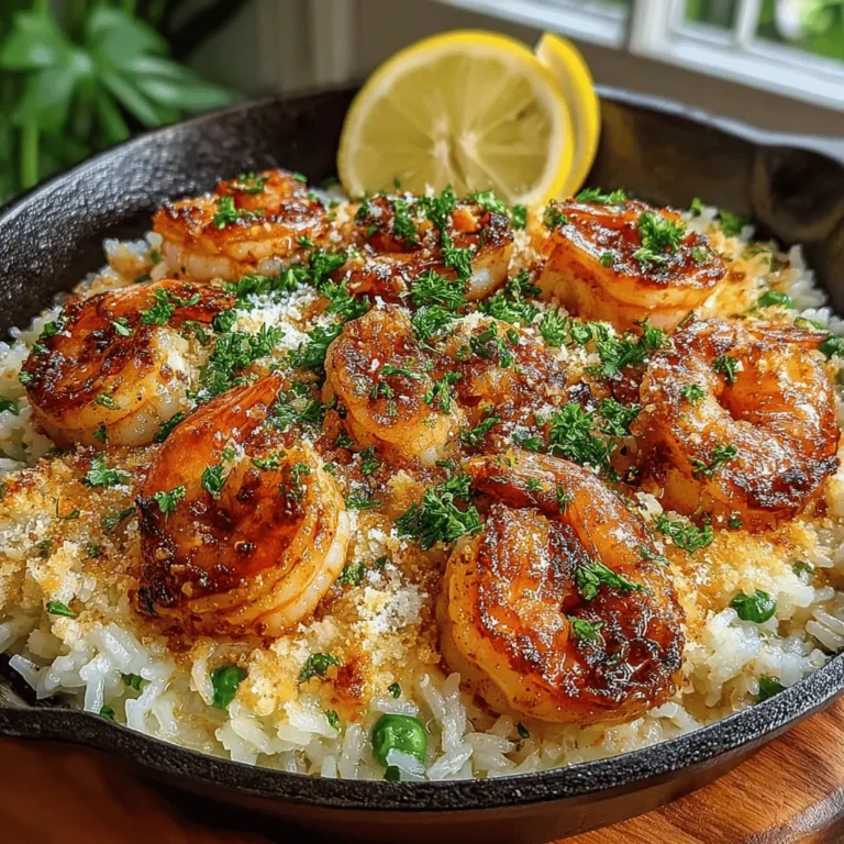 In the realm of weeknight dinners, few dishes can rival the allure of a Garlic Butter Parmesan Rice & Shrimp Skillet. This recipe is not just a meal; it’s a symphony of flavors and textures that come together in a single pan, making it perfect for those busy evenings when time is of the essence. With the rich, buttery flavor of garlic, the savory depth of Parmesan cheese, and the tender, juicy shrimp, this dish encapsulates everything we love about quick and satisfying meals.