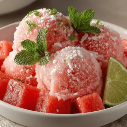 As the temperatures rise and the sun shines brightly, there’s nothing quite like a refreshing sorbet to cool you down. Sorbet, a frozen dessert made primarily from fruit and water, is the quintessential summertime treat. It's light, hydrating, and bursting with natural flavors, making it a popular choice for those hot days when you crave something sweet yet guilt-free. The Watermelon Bliss Sorbet recipe perfectly encapsulates the essence of summer with its vibrant colors and refreshing taste, all while being incredibly easy to make.