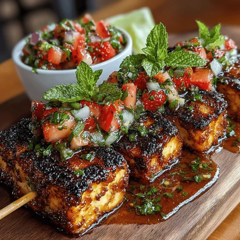 In recent years, plant-based dishes have surged in popularity, becoming a staple in many diets around the world. As people become more health-conscious and environmentally aware, they are increasingly turning to alternative sources of protein, with tofu leading the charge. This versatile ingredient not only provides a healthy alternative to meat but also lends itself beautifully to a myriad of flavor profiles. Among the many creative ways to prepare tofu, grilled tofu skewers stand out as a simple yet satisfying option, especially when paired with a vibrant strawberry salsa that adds a unique twist to the dish.