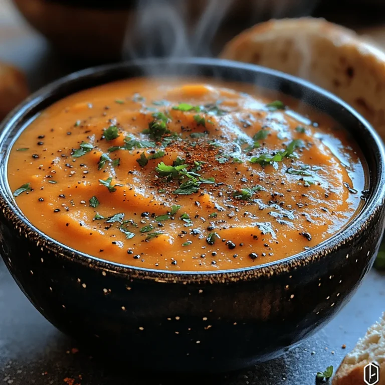 Velvety Sweet Potato Bliss is more than just a soup; it is a warm embrace in a bowl, a dish that transforms the humble sweet potato into a luxurious culinary experience. This creamy, nourishing soup is ideal for those chilly nights when all you crave is comfort food that nourishes both body and soul. With its rich flavors and velvety texture, it’s perfect for family gatherings, meal prep, or simply enjoying a quiet evening at home.
