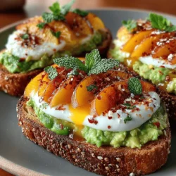 In recent years, the trend toward healthy breakfast options has gained significant momentum. As more individuals recognize the importance of starting their day with nourishing meals, recipes that seamlessly blend health and flavor have become increasingly popular. One standout dish that perfectly embodies this trend is Peachy Avocado Delight Toast. This delightful breakfast option combines the creamy richness of avocados with the sweet juiciness of fresh peaches, creating a taste experience that is both satisfying and refreshing.