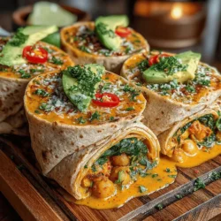 Sticky Coconut Curry Chickpea Wraps