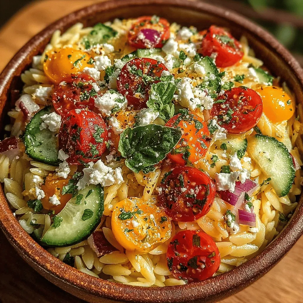 As the days grow warmer and the vibrant colors of summer emerge, nothing quite captures the spirit of the season like a refreshing pasta salad. The Zesty Lemon Feta Orzo Pasta Salad is a delightful fusion of bright flavors and textures, making it a perfect centerpiece for outdoor gatherings, picnics, or a light weeknight dinner. This dish brings together the tang of fresh lemons, the creaminess of feta cheese, and the crunch of crisp vegetables, all nestled in tender orzo pasta. With its vibrant hues and zesty profile, this salad is not only a feast for the taste buds but also a visual treat.