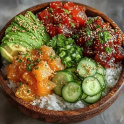 Fiery Tuna & Creamy Avocado Bowls: Assembly and Serving Guide