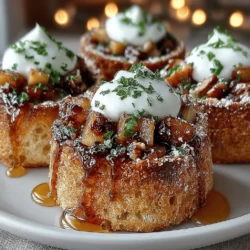 When it comes to creating a delightful dish that bridges the gap between comfort food and healthy eating, Sweet Apple Toast Cups stand out as a versatile option. Imagine a warm, crispy cup made from whole grain bread, filled to the brim with sweet, cinnamon-spiced apples. This dish is not only visually appealing but also offers a fantastic balance of flavors and textures that can satisfy any palate. Sweet Apple Toast Cups are perfect for various occasions—whether you are looking to whip up a quick breakfast, impress guests at a weekend brunch, or indulge in a guilt-free dessert.