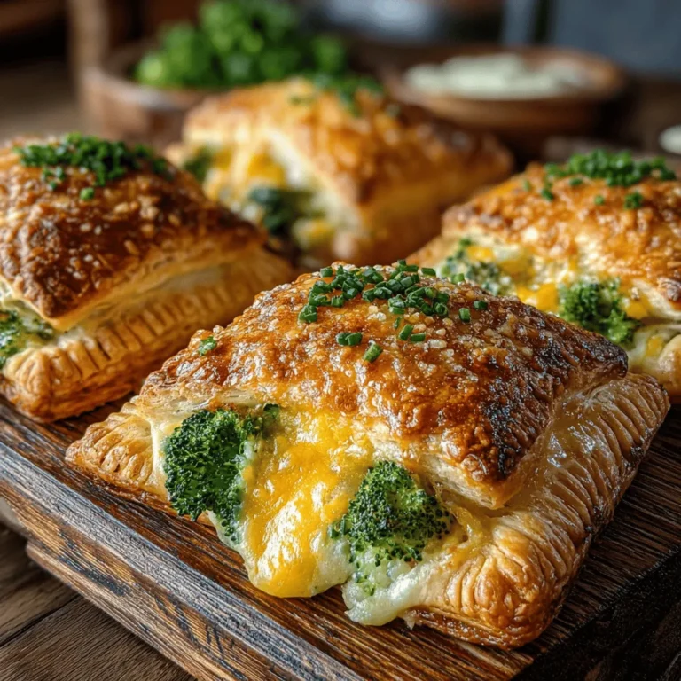 If you’re searching for a delectable snack that seamlessly combines flavor, texture, and nutritional benefits, look no further than Cheesy Broccoli Bliss Puffs. These delightful bites are not only a treat for the taste buds but also a celebration of one of nature's most nutritious vegetables—broccoli. With a rich, cheesy filling enveloped in flaky puff pastry, these puffs strike the perfect balance between indulgence and health. Whether served as an appetizer at a gathering, a crowd-pleasing party snack, or a quick bite for a busy afternoon, Cheesy Broccoli Bliss Puffs are guaranteed to impress.