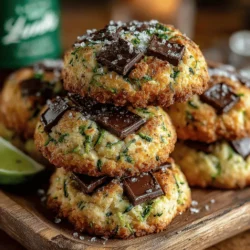 Discover the delightful combination of flavors in these Double Delight Zucchini Chocolate Chunk Cookies. This unique recipe seamlessly blends the moistness of grated zucchini with rich chocolate chunks, resulting in a cookie that is not only delicious but also surprisingly nutritious. These cookies are perfect for those who wish to introduce vegetables into their family's diet without sacrificing taste. The subtle hint of zucchini complements the decadent chocolate, creating a treat that is both indulgent and wholesome.