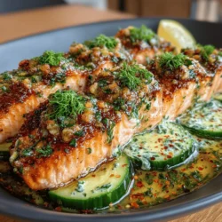 Slow-Cooked Cucumber Dill Salmon: A Flavorful Delight