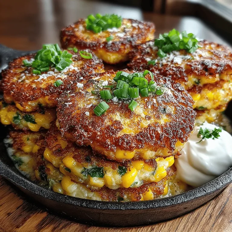 If you're looking for a dish that bursts with flavor and offers a unique twist on traditional savory cakes, look no further than Cheesy Sweet Corn and Jalapeño Cakes. This delightful recipe combines the natural sweetness of corn with the kick of jalapeño, all bound together by creamy cheddar cheese. The result is a dish that's not only delicious but also incredibly versatile, perfect for appetizers, snacks, or even as a side dish to complement your main course.