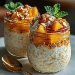 Peachy Bliss Overnight Oats: A Flavorful and Nutritious Start to Your Day
