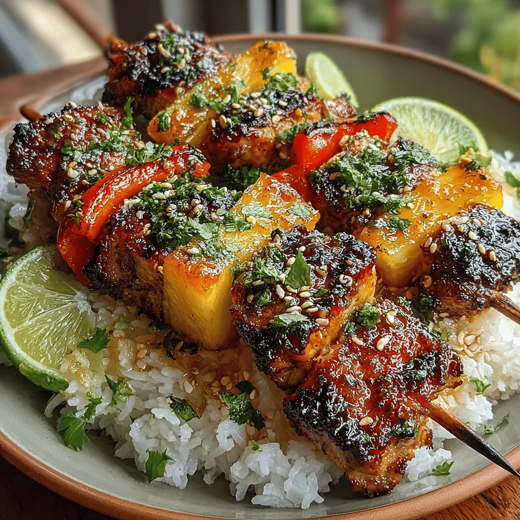 To create the Tropical Delight Pineapple Chicken Skewers, it’s essential to understand the main components that contribute to the dish's overall flavor and nutritional profile.