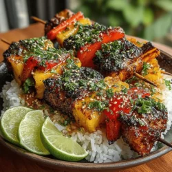 Tropical Delight Pineapple Chicken Skewers