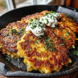 Cheddar Green Chili Potato Pancakes