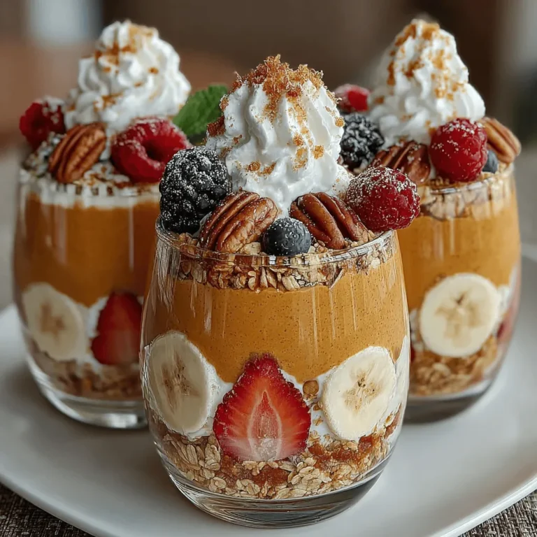 Every great recipe begins with high-quality ingredients, and the Pumpkin Spice Bliss Parfaits are no exception. Let’s take a closer look at the key components that contribute to the delightful layers of flavor and texture in this seasonal treat.