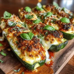 Cheesy Zucchini Lasagna Boats Recipe