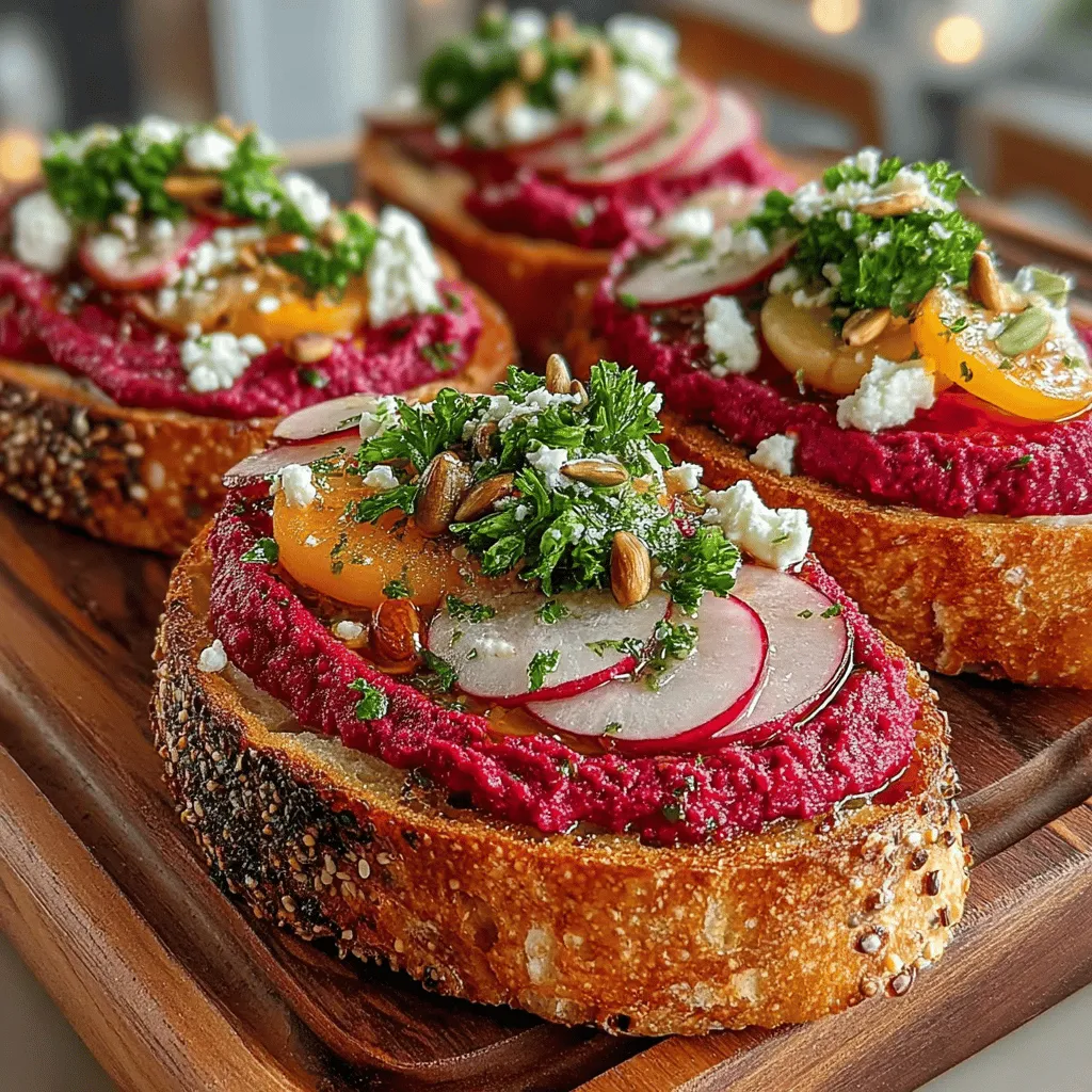 To create the perfect roasted beet hummus, start by combining the roasted beets with traditional hummus ingredients. In a food processor, add 1 cup of cooked, peeled, and chopped roasted beets, 1 can (15 ounces) of drained and rinsed chickpeas, 2 tablespoons of tahini, the juice of one medium lemon, 1-2 garlic cloves (adjust according to your preference), and a pinch of salt. Blend until smooth.