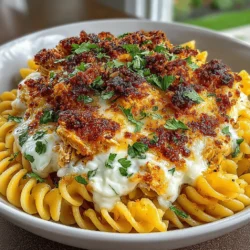 Spicy Hatch Chili Baked Pasta Spirals