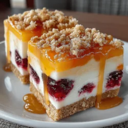 To create these Fruity Bliss Frozen Peach Raspberry Yogurt Bars, you'll need a handful of straightforward ingredients, each contributing to both taste and health. Here’s a breakdown of what you’ll need: