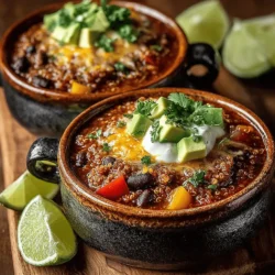 Hearty Crockpot Quinoa Chili