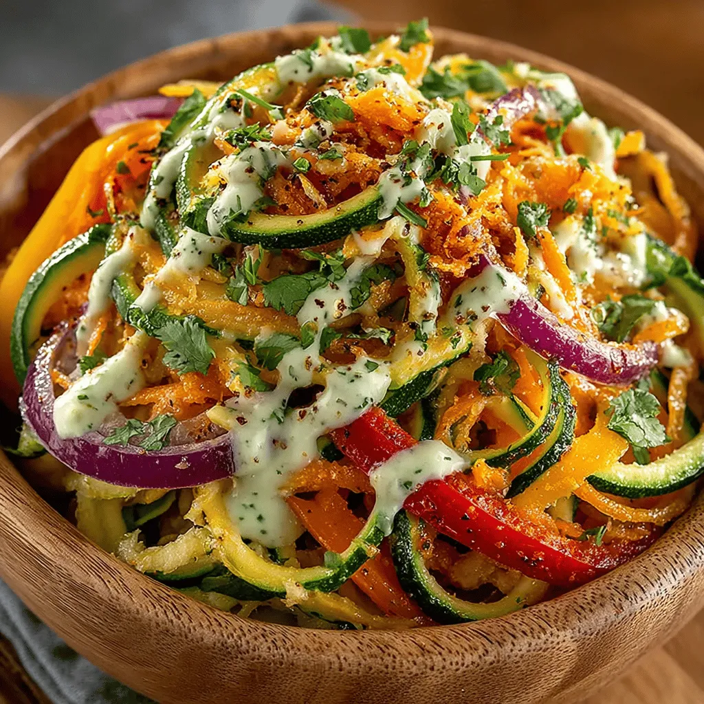 As the warmth of summer envelops us, the appeal of fresh and vibrant slaws becomes undeniable. They are not just a way to cool down; they bring a burst of flavor to any meal, transforming ordinary dishes into extraordinary creations. Among the myriad of slaw options, <strong>Crunchy Zesty Zucchini Slaw</strong> stands out as a delightful blend of textures and flavors that is both refreshing and satisfying. This slaw is incredibly versatile, making it an ideal side dish for grilled meats, a topping for tacos, or even a light lunch on its own.” /></p>
</p>
<h2>Role of Each Dressing Ingredient</h2>
</p>
<p>The dressing for your Crunchy Zesty Zucchini Slaw is not just an afterthought; it’s the heart of this dish that binds all the flavors together. The main ingredients include olive oil, lime juice, apple cider vinegar, honey, and a pinch of salt and pepper.</p>
</p>
<p>– <strong>Olive Oil</strong>: This serves as the base of the dressing, providing a rich mouthfeel while helping to absorb the flavors of the other ingredients. Its healthy fats contribute to the dish’s overall nutritional profile.</p>
</p>
<p>– <strong>Lime Juice</strong>: The acidity of lime juice brightens the flavors and balances the sweetness of the honey. It also helps to tenderize the zucchini slightly, enhancing the textural contrast.</p>
</p>
<p>– <strong>Apple Cider Vinegar</strong>: This ingredient adds a tangy kick and complements the lime juice. Its probiotic properties can also support gut health, making this slaw not only delicious but beneficial.</p>
</p>
<p>– <strong>Honey</strong>: A natural sweetener that rounds out the acidity and brings a touch of sweetness to the slaw. This ingredient can be adjusted to taste, allowing you to control the sweetness level based on your preference.</p>
</p>
<p>– <strong>Salt and Pepper</strong>: Essential for enhancing the flavors, these seasonings help to bring out the natural taste of the vegetables, ensuring a balanced dish.</p>
</p>
<h2>Whisking Tips for Achieving a Smooth Consistency</h2>
</p>
<p>To ensure your dressing blends beautifully, it’s essential to whisk the ingredients properly. Start by adding the lime juice and apple cider vinegar to a bowl. Gradually add the olive oil while whisking continuously. This method helps emulsify the oil and vinegar, creating a smooth and cohesive dressing.</p>
</p>
<p>– <strong>Tip</strong>: If you have a small jar, combine all the dressing ingredients, seal it tightly, and shake vigorously. This method is excellent for achieving a uniform mixture without the need for a whisk.</p>
</p>
<h2>Combining Ingredients</h2>
</p>
<p>Once your dressing is ready, it’s time to combine it with the crunchy vegetables. Start by placing the shredded zucchini, carrots, and bell peppers in a large mixing bowl. It’s crucial to mix these vegetables thoroughly before adding the dressing, as this ensures an even distribution and prevents clumping.</p>
</p>
<h3>Importance of Thorough Mixing for Flavor Enhancement</h3>
</p>
<p>Mixing the vegetables thoroughly allows the flavors to meld more effectively once the dressing is added. You want each bite of the slaw to have a balanced mix of the zesty dressing and the fresh vegetables. Gently toss the vegetables with your hands or a large spoon until they are well combined.</p>
</p>
<h2>Adding Fresh Cilantro</h2>
</p>
<p>Fresh cilantro adds a burst of flavor and aroma to your slaw. Not only does it provide visual appeal with its vibrant green color, but it also enhances the overall taste profile of the dish.</p>
</p>
<p>– <strong>Incorporation Method</strong>: Chop the cilantro finely, and add it to the slaw just before serving. This helps maintain its freshness and prevents it from wilting. Toss gently to distribute the cilantro throughout the slaw, ensuring that every bite is infused with its distinctive flavor.</p>
</p>
<h2>Chilling for Flavor Development</h2>
</p>
<p>Chilling your slaw is a crucial step that should not be overlooked. As the slaw sits, the flavors have time to meld and deepen, making for a much more delicious final product. The cooling process also helps to crunch up the vegetables, enhancing their texture.</p>
</p>
<p>– <strong>Recommended Chilling Time</strong>: Aim to chill the slaw for at least 30 minutes, but for the best results, allow it to sit in the refrigerator for 1 to 2 hours. If you have the time, overnight chilling can elevate the flavors even further.</p>
</p>
<h2>Serving Suggestions</h2>
</p>
<p>Your Crunchy Zesty Zucchini Slaw is versatile and can be served in various creative ways:</p>
</p>
<p>– <strong>As a Side Dish</strong>: This slaw pairs beautifully with grilled meats, making it a perfect side for barbecues and picnics. Its freshness cuts through the richness of grilled sausages or burgers, providing a refreshing contrast.</p>
</p>
<p>– <strong>Topping for Tacos or Sandwiches</strong>: Use it as a topping for fish or chicken tacos for added crunch and zest. It can also elevate sandwiches or wraps, giving them a refreshing twist.</p>
</p>
<p>– <strong>Pairing with Proteins and Grains</strong>: Consider serving the slaw alongside grilled chicken, fish, or even plant-based proteins like tofu. It also complements grains like quinoa or brown rice, making it an excellent addition to grain bowls.</p>
</p>
<h2>Nutritional Benefits of Zucchini and Other Ingredients</h2>
</p>
<p>One of the standout features of this slaw is its nutritional profile. Each ingredient contributes to a healthy, low-calorie dish that is both satisfying and nourishing.</p>
</p>
<p>– <strong>Zucchini</strong>: Low in calories and high in vitamin C, potassium, and antioxidants, zucchini is an excellent choice for those looking to maintain a healthy diet. Its high water content also makes it hydrating.</p>
</p>
<p>– <strong>Carrots</strong>: Rich in beta-carotene, fiber, and antioxidants, carrots add not only a sweet crunch but also numerous health benefits. They support eye health and provide a good source of vitamins.</p>
</p>
<p>– <strong>Bell Peppers</strong>: These colorful veggies are packed with vitamins A and C, as well as folate. Their sweetness complements the other ingredients and adds a vibrant pop of color.</p>
</p>
<p>– <strong>Dressing Balance</strong>: While the dressing contains honey, the overall calorie count remains low due to the ample quantity of fresh vegetables. This balance allows for indulgence without compromising health.</p>
</p>
<h2>Conclusion</h2>
</p>
<p>The Crunchy Zesty Zucchini Slaw is a refreshing and nutritious addition to any meal. Its vibrant flavors, combined with the health benefits of fresh vegetables, make it an ideal side dish for warm-weather gatherings or a topping for your favorite tacos and sandwiches.</p>
</p>
<p>Don’t hesitate to experiment with the recipe, incorporating seasonal ingredients or different herbs to customize the slaw to your taste. Whether you enjoy it on its own or as part of a larger meal, this slaw is sure to impress and satisfy. Enjoy the burst of flavors and the crisp texture that this delightful dish brings to your table!</p>
</div>