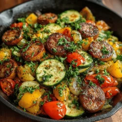 One-Pan Chicken Sausage & Veggie Bake: Recipe Continuation